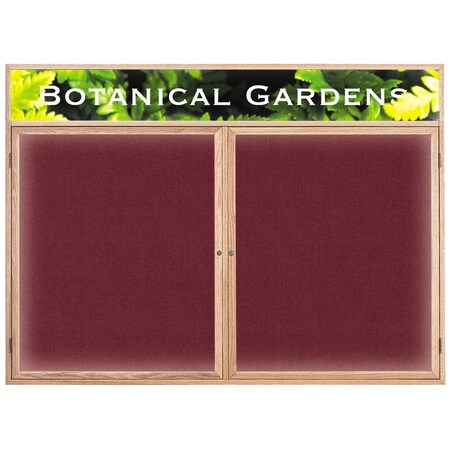 United Visual Products Open Faced Traditional Rounded Corkboard UV641ARC-SATIN-DRKSPR